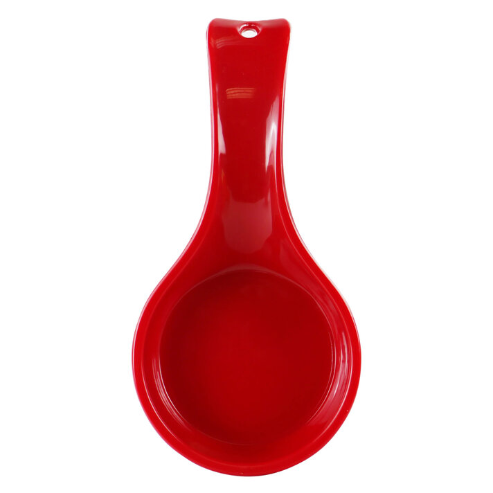Spoon Rest w/Cow Red