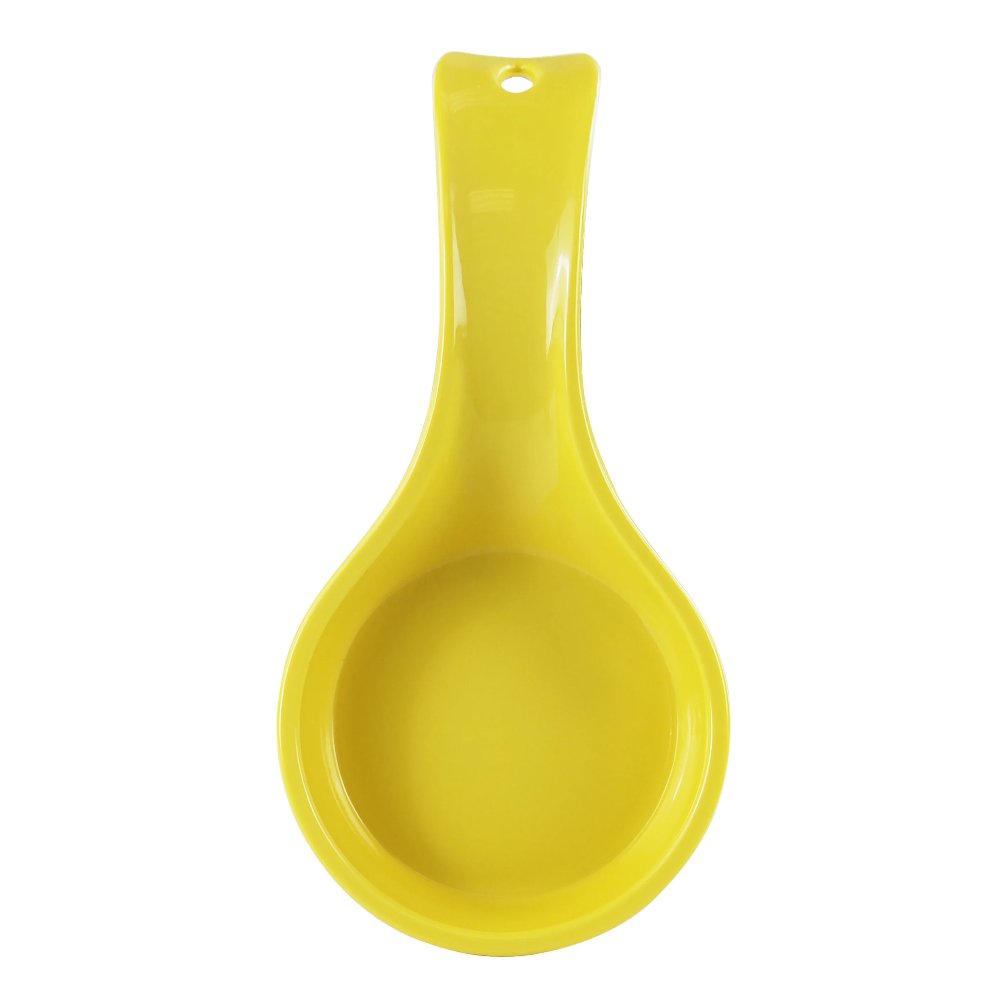 Soup Spoon Hanging Hole Silicone Mixing Spoon Solid Color Heart
