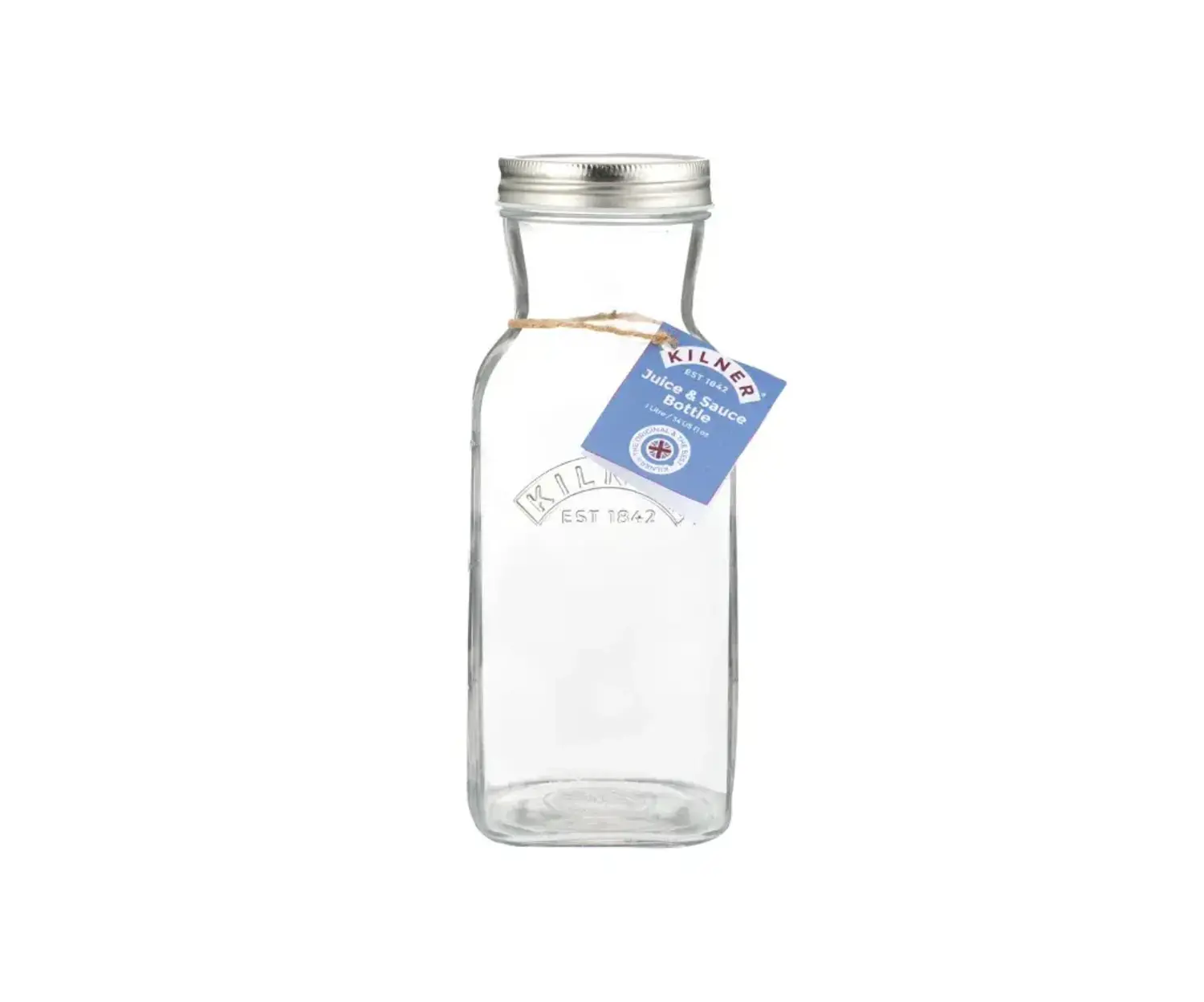 Glass Juice Water Carafe 34OZ - 1 Liter