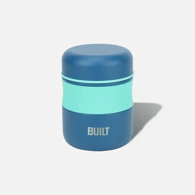 10oz Mint & Blue Food Jar