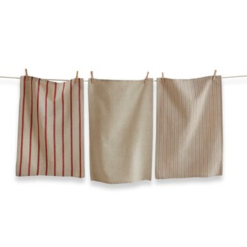 Farmhouse Stripe Dishtowels, set of 3