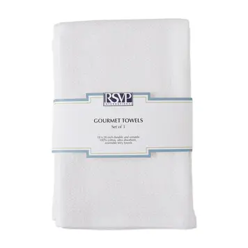 White Terry Dishtowels, set of 3
