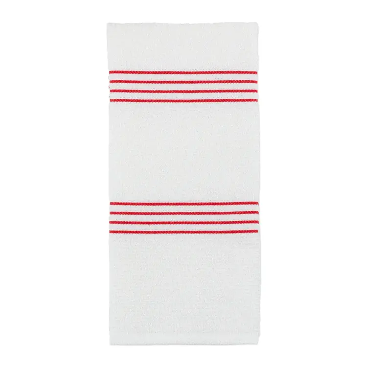 Red Stripe Terry Dishtowel