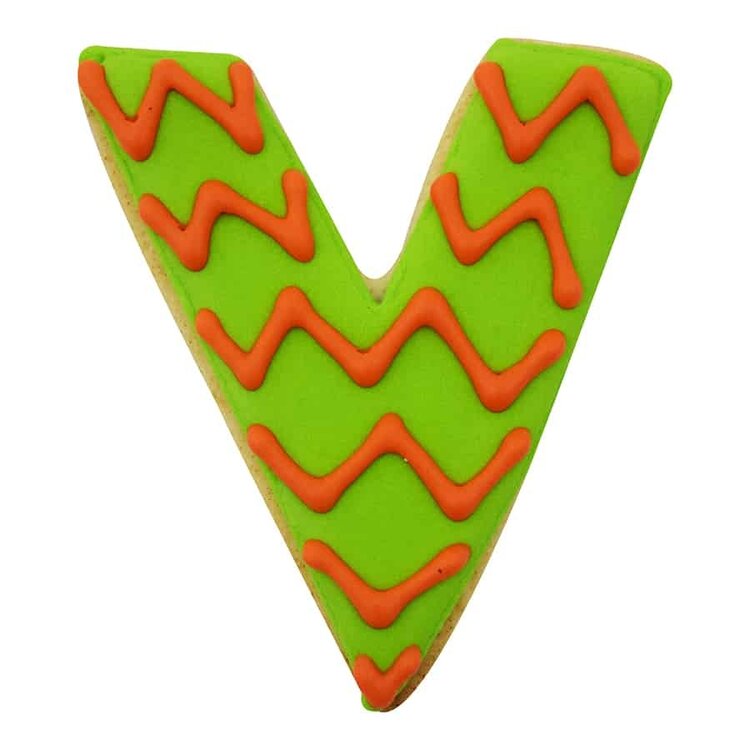 Letter "V" Cookie Cutter