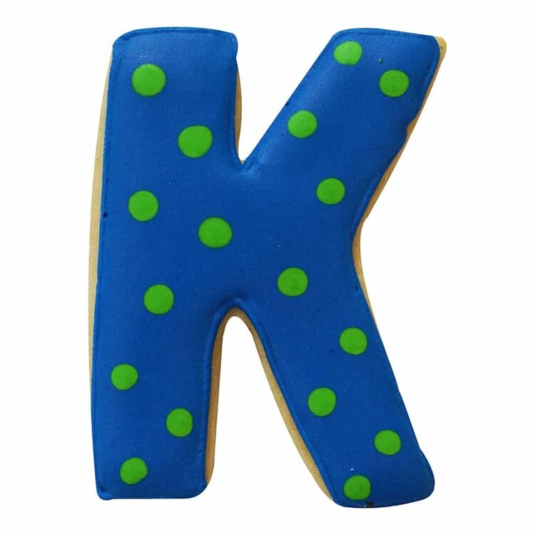 Letter "K" Cookie Cutter