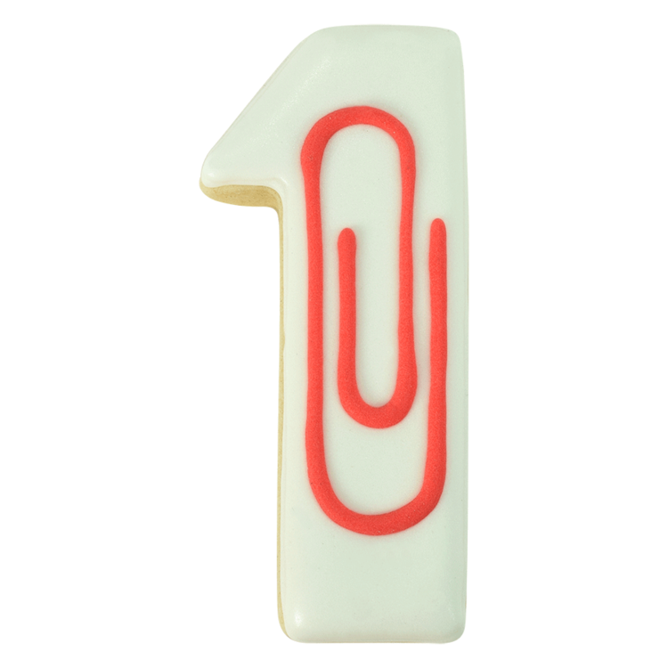 Number 1 Cookie Cutter