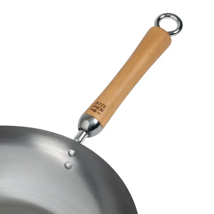 12" Flat Bottom Carbon Steel Wok