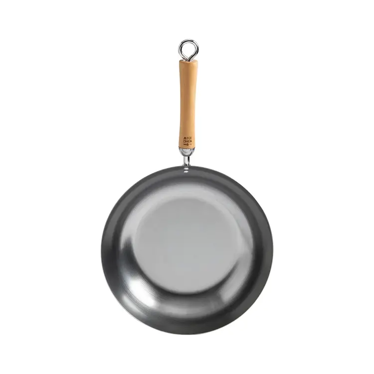 12" Flat Bottom Carbon Steel Wok