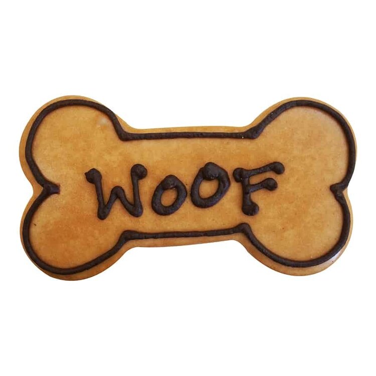 3.5" White Dog Bone Cookie Cutter