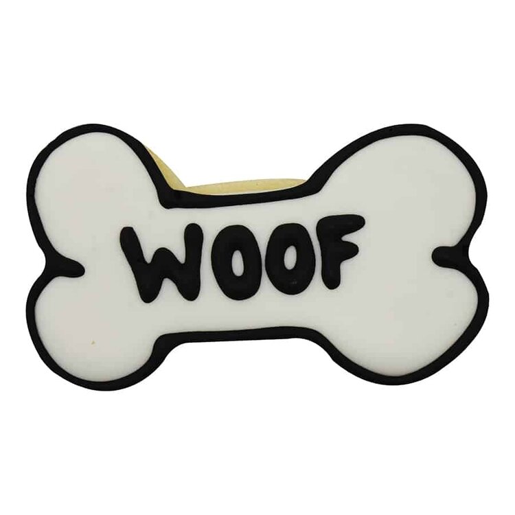 3.5" White Dog Bone Cookie Cutter