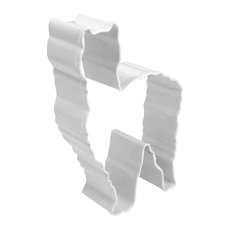 4" White Llama Cookie Cutter