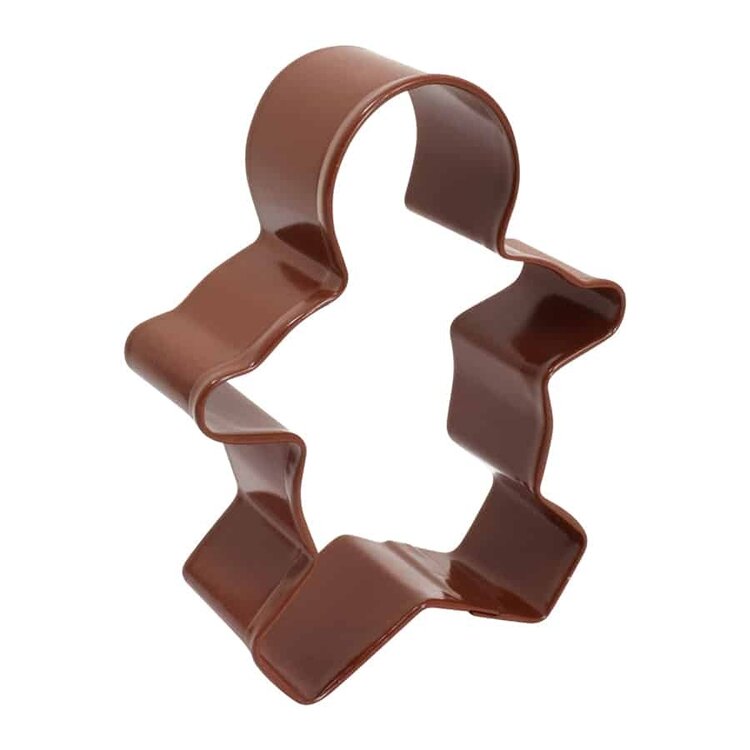 3.75" Brown Gingerbread Boy Cookie Cutter