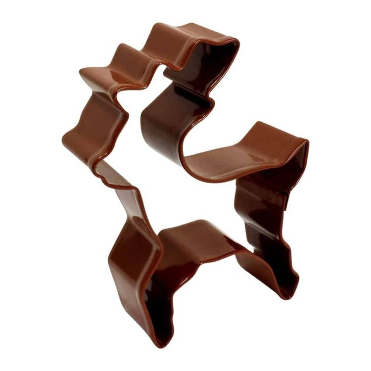4" Brown Reindeer Cookie Cutter
