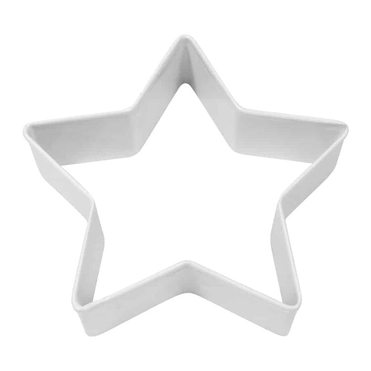 3.5" White Star Cookie Cutter