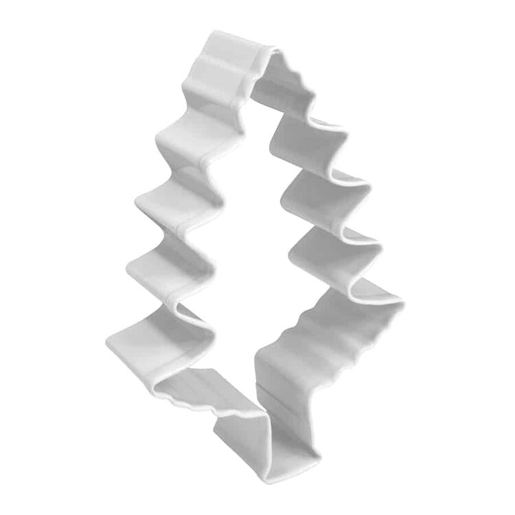 4" White Christmas Tree Cookie Cutter