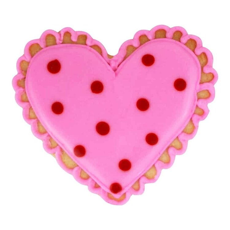 2.5" Fluted Heart Cookie Cutter