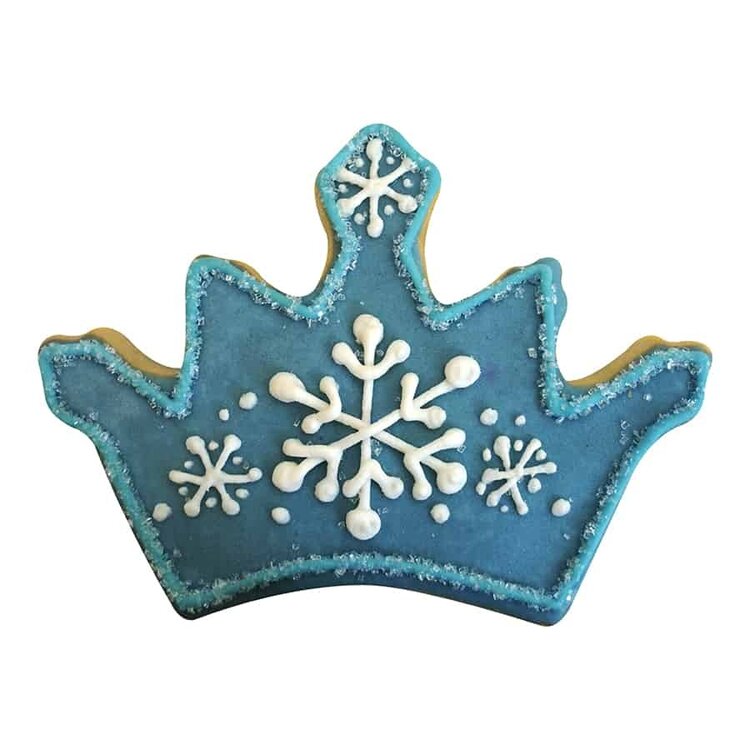 3.5" Blue Crown Cookie Cutter