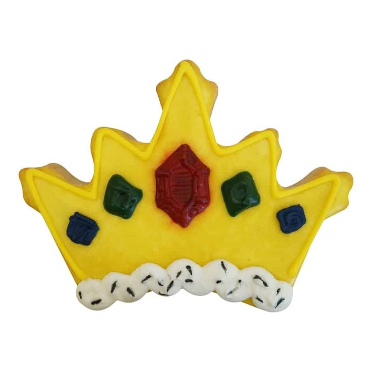 3.5" Blue Crown Cookie Cutter