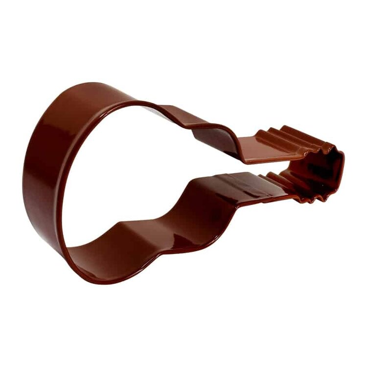 4.5" Brown Guitar Cookie Cutter