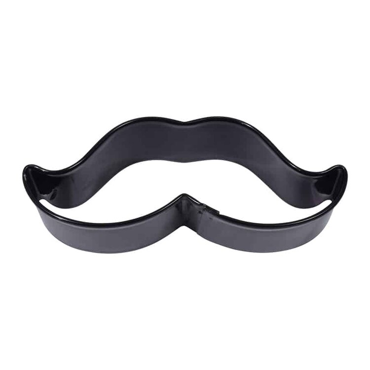 4" Black Mustache Cookie Cutter