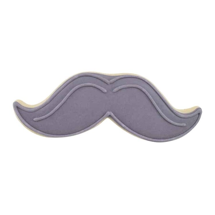 4" Black Mustache Cookie Cutter