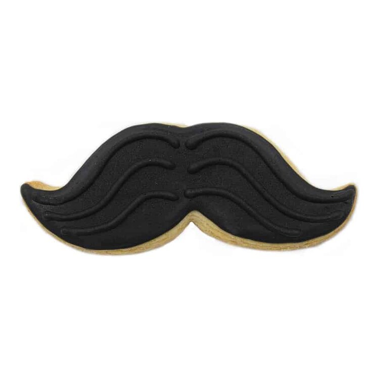 4" Black Mustache Cookie Cutter