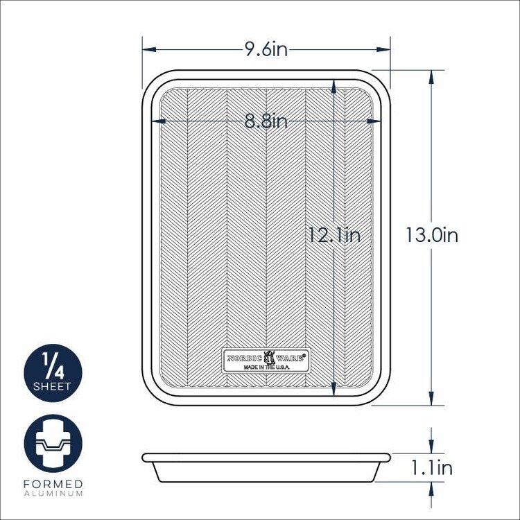 Nordic Ware 9x13" Prism Quarter Baking Sheet
