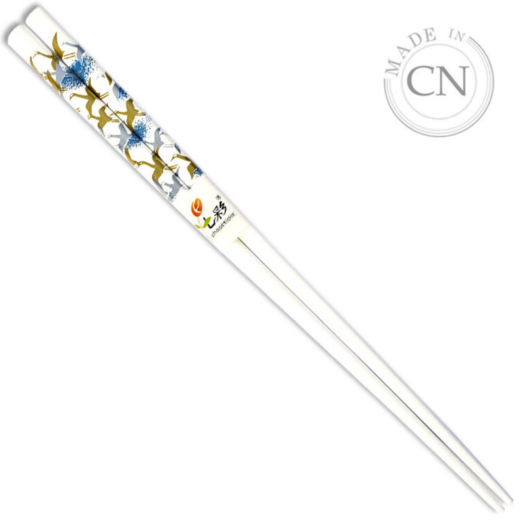 White Cranes Chopsticks, set of 2