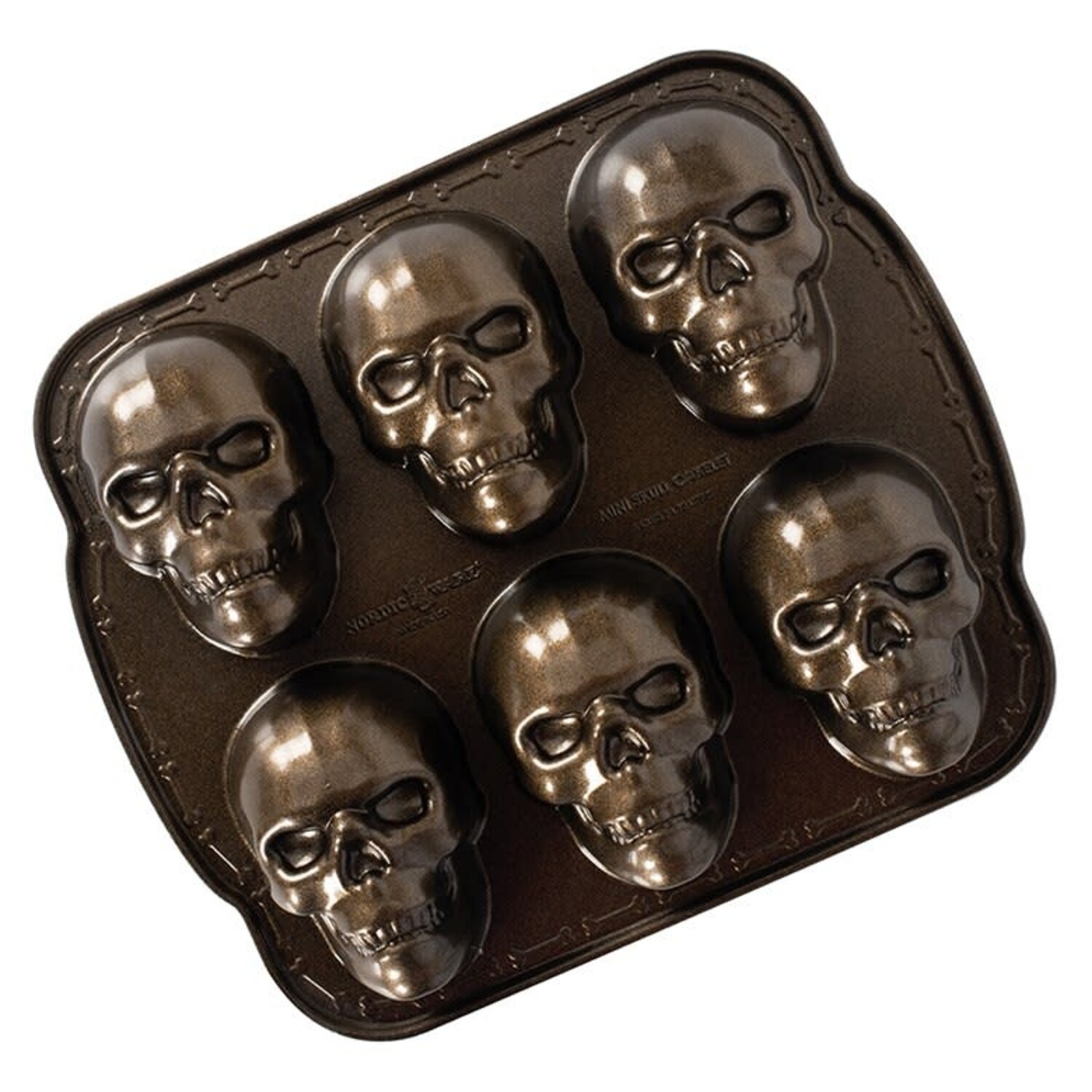 Wilton Sugar Skull Cake Pan Non-Stick Halloween Skull Mold