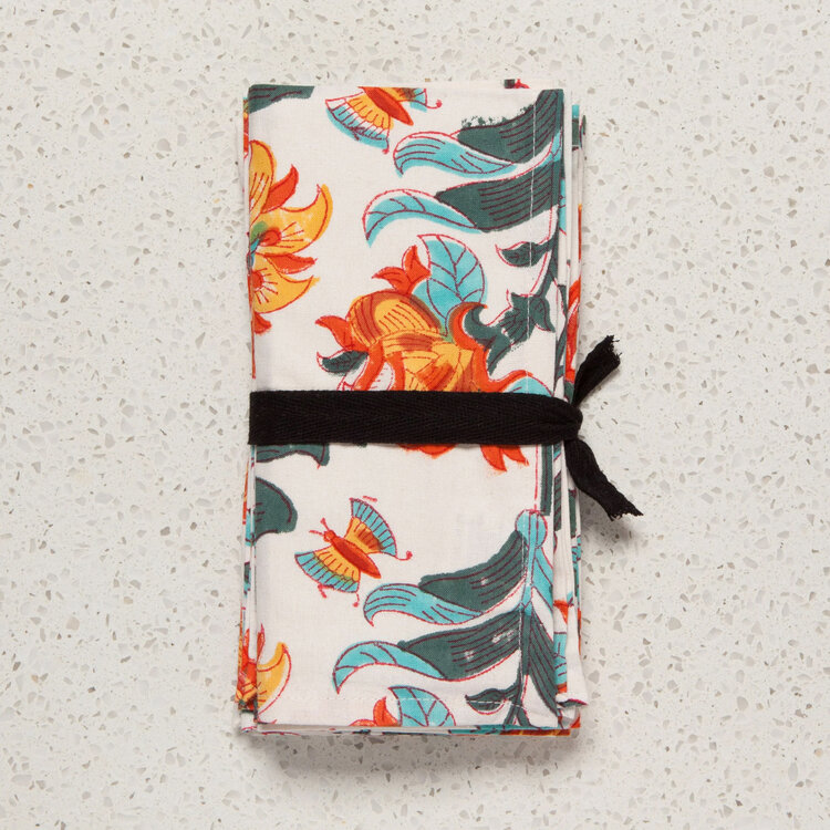 Marigold Cloth Napkins, set of 4