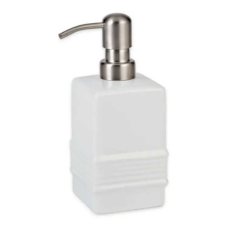 White Ceramic Soap Dispenser