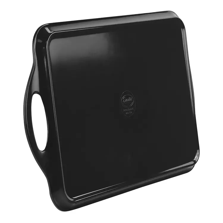 18.75x11.25" Black Melamine Tray