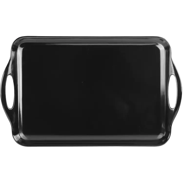 18.75x11.25" Black Melamine Tray
