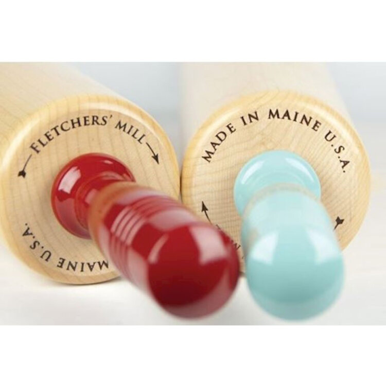 12" Rolling Pin with Seafoam Handles