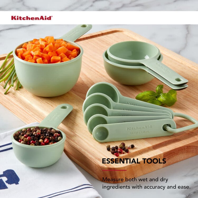 Kitchenaid Pistachio Measuring Cups & Spoons