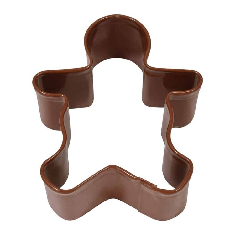 2.25" Brown Gingerbread Boy Cookie Cutter