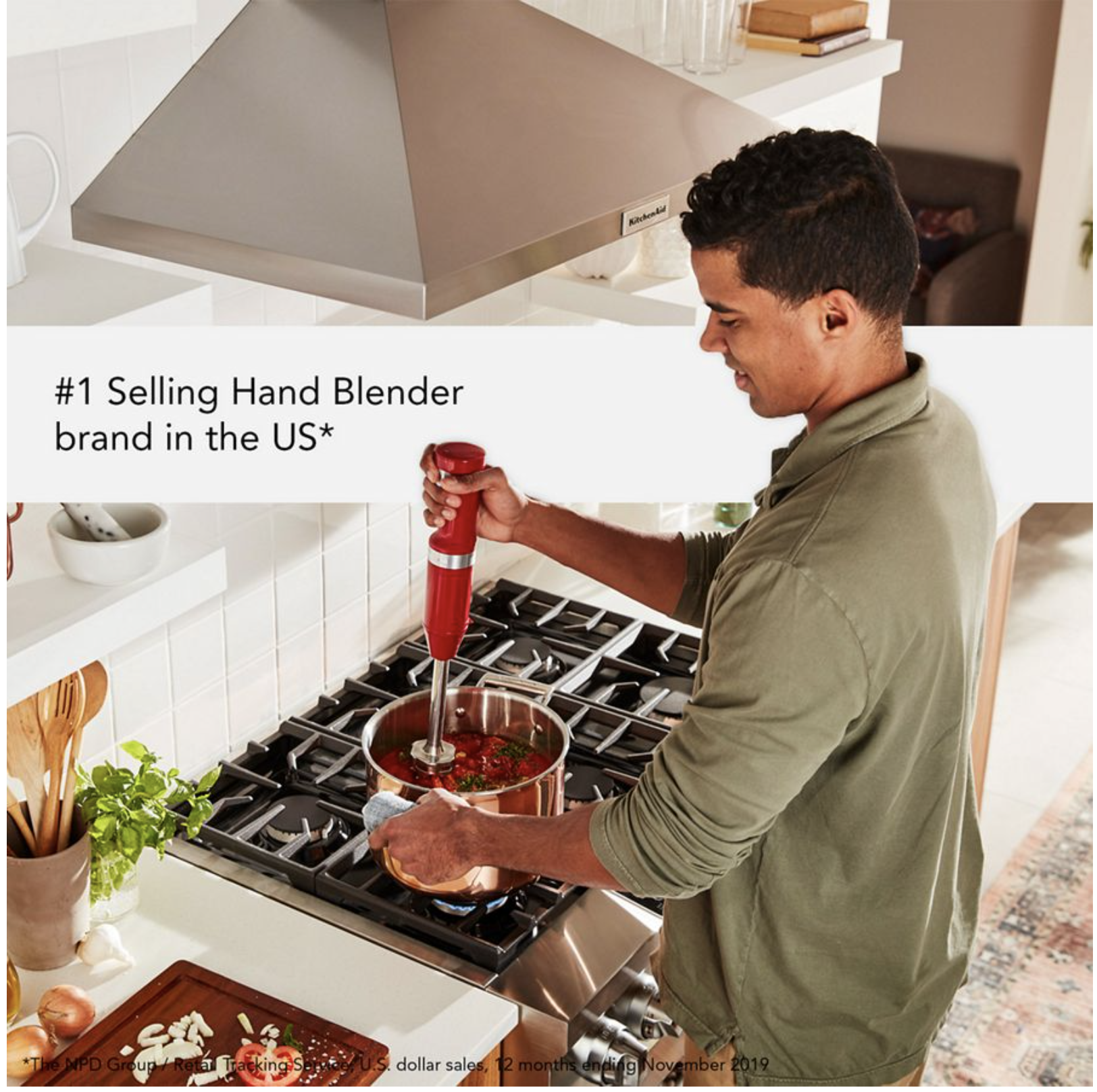 Kitchenaid Blender, Corded Hand, Empire Red