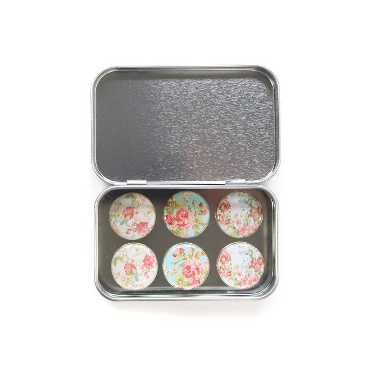 Vintage Flower Magnets