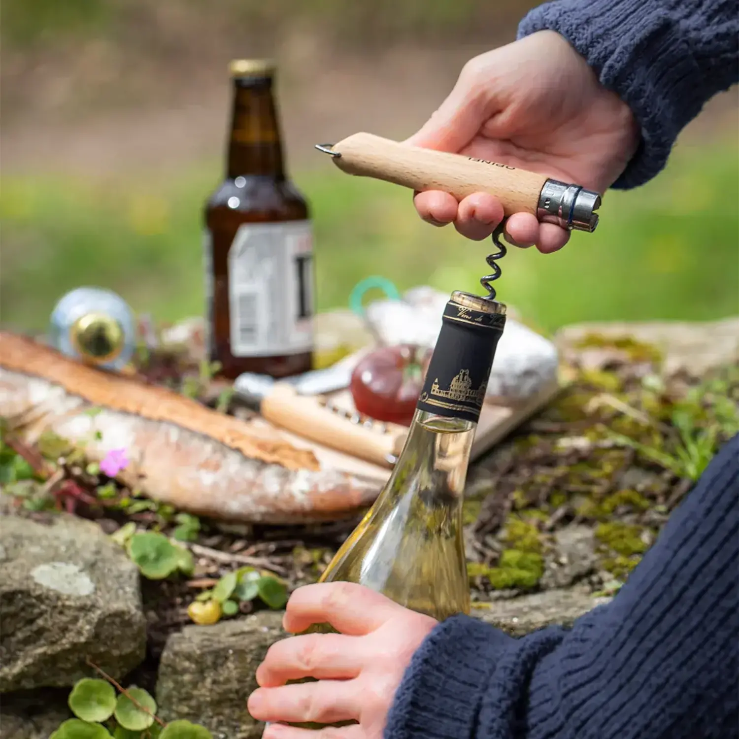 corkscrew knife #10, beechwood - Whisk