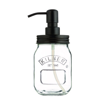 Black Canning Jar Soap Dispenser