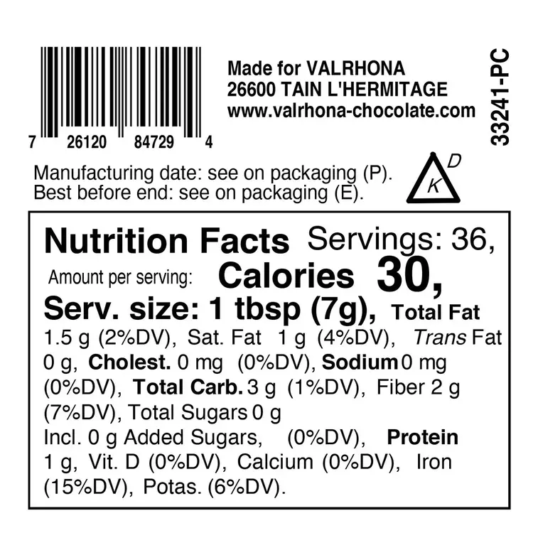 Valrhona 250g Dutch Processed Cocoa Powder