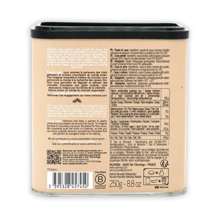 Valrhona 250g Dutch Processed Cocoa Powder