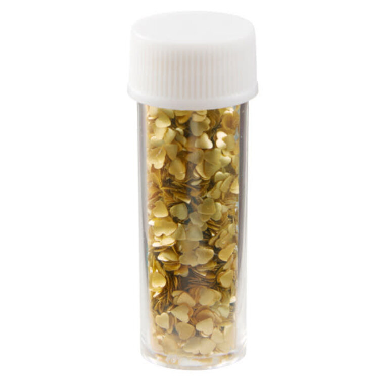 Wilton Gold Hearts Edible Glitter
