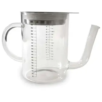 4 cup Glass Fat Separator with Strainer