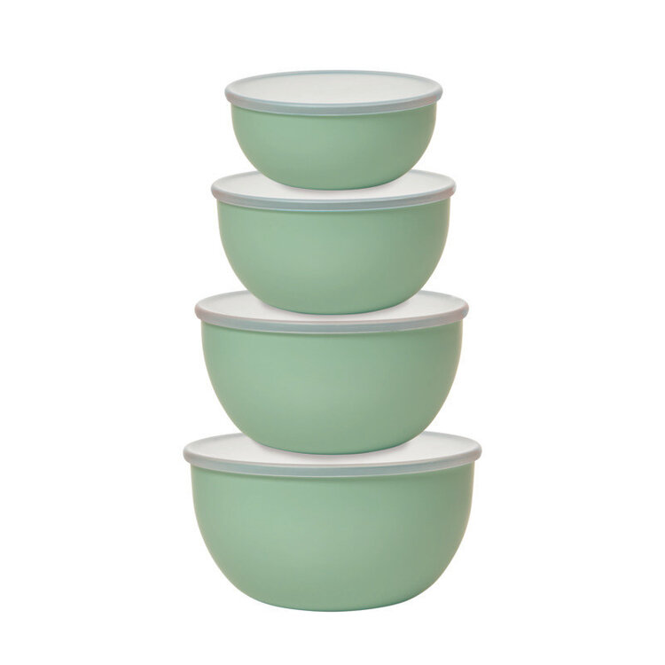Kitchenaid Pistachio Mixing Bowls with Lids, set of 4