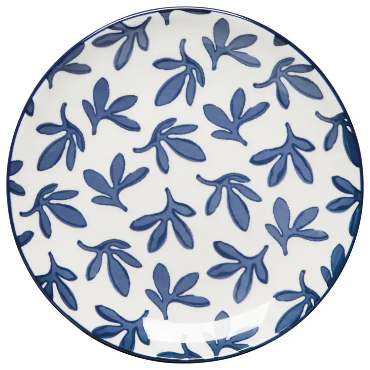 6” Blue Floral Dessert Plate