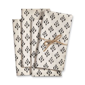 Emma Blockprint Napkins, set of 4