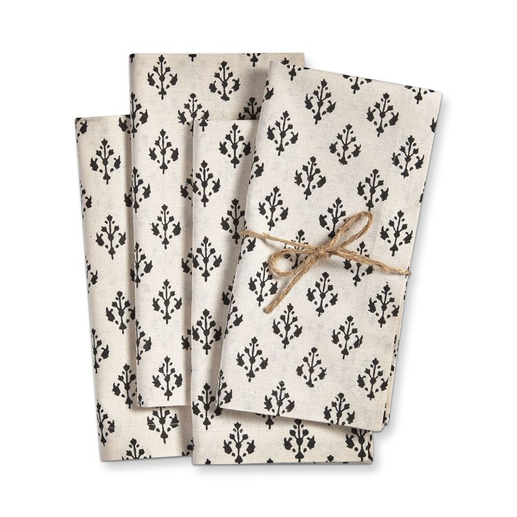 Emma Blockprint Napkins, set of 4