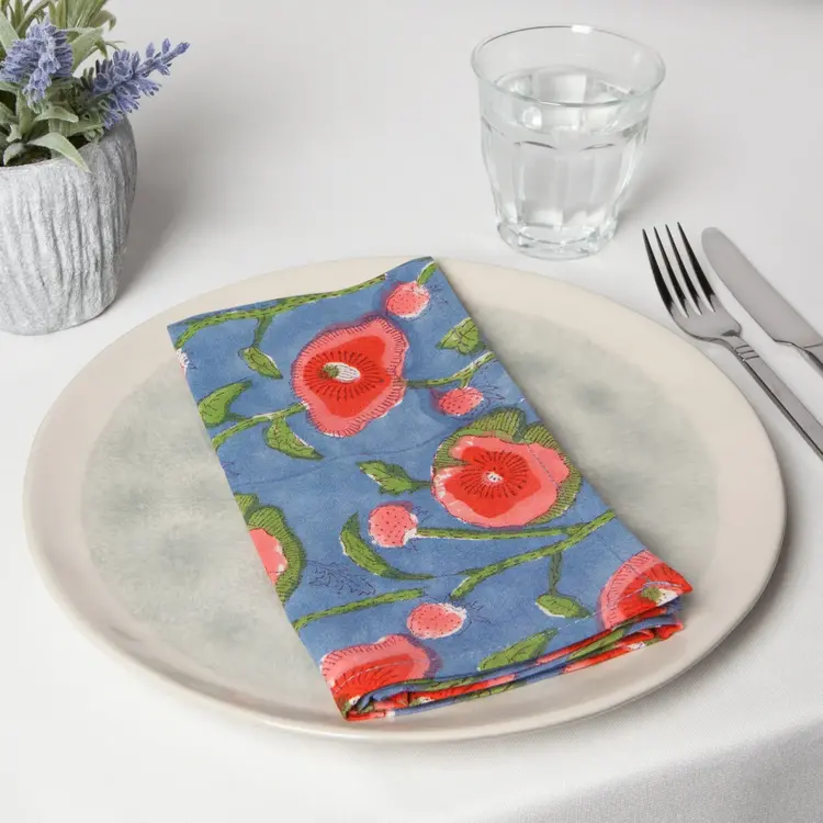 Poppy Napkins, set of 4