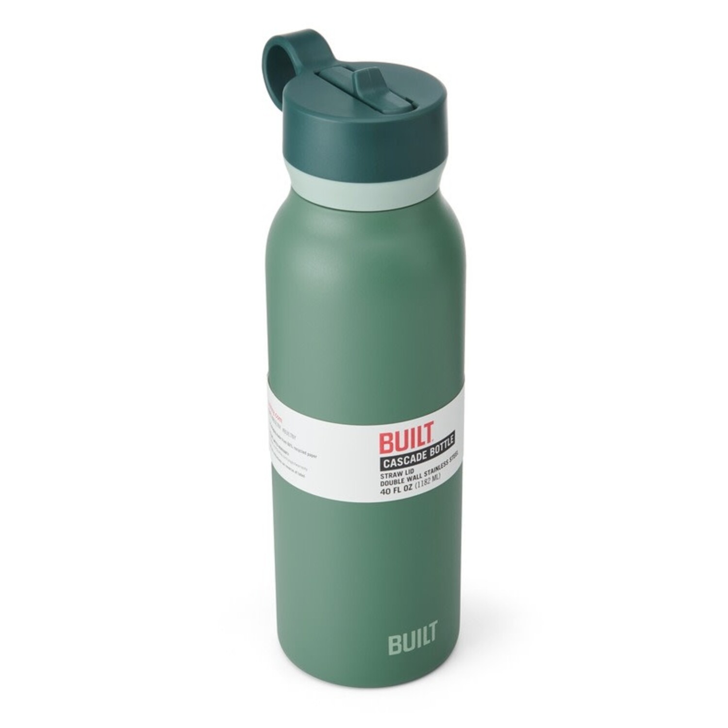 BUILT Cascade Insulated Water Bottle – 18 Oz, Keeps Drinks Cold Or Hot, Dishwasher Safe